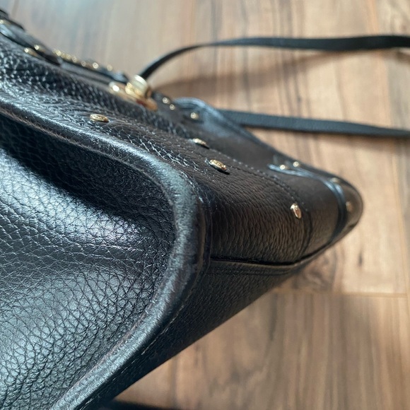 Black Studded Coach Women's Bag - Picture 5 of 10